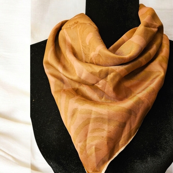 Vintage Vera Orange Zebra Print Scarf - Picture 2 of 11